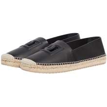 Giày Slip On Nam Dolce Gabbana D G Black Leather 