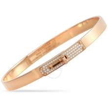 Pre Owned Herm Xe8 S Kelly 18K Rose Gold 0 33 Ct
