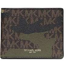 Ví MK Cooper Camo Logo Slim Billfold Wallet