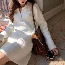 Đầm Sweater Dệt Kim Phong Cách Thời Trang 