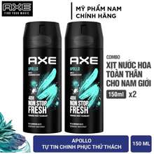 Combo 2 Xịt khử mùi toàn thân nam Apollo