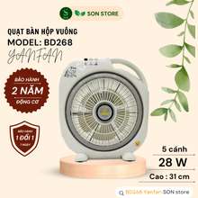 Quạt Hộp Mini Bd268 Để Bàn, Cao 31Cm, 28W 