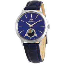 Orient Sun And Moon Quartz Blue Dial Ladies Watch Ra Kb0004A10B