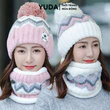 Mũ Len Nữ Kèm Khăn Quàng Hàn Quốc Yada
