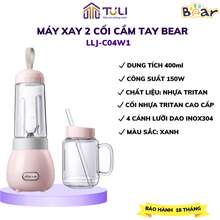 Máy xay sinh tố mini cầm tay 2 cối 