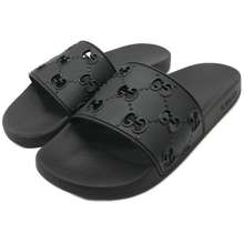 Dép Nam Rubber GG Slide Sandal Black 575957 Màu 