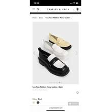 Twotone Loafers Charles & Keith (Tặng Kèm Card 