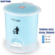 Thùng Rác Đạp Oval Duy Tân Cao Cấp -