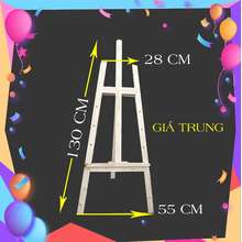 Giá vẽ tranh [3 SIZE ] Gỗ Thông Tự Nhiên 