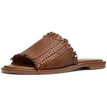 Dép Sandal MK Dee Woven Leather Slide Sandal