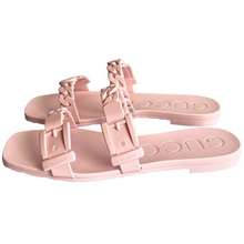 Dép Nữ Pink Rubber Sandals Màu Hồng Size