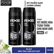 Combo 2 Xịt khử mùi toàn thân nam Black