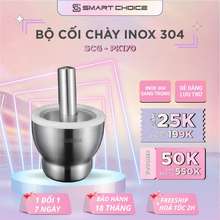 Bộ Cối Chày Inox 304 Nhỏ Gọn, Tiện