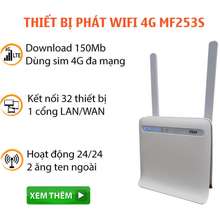 Bộ Phát Wifi 4G Mf253S Tặng Kèm 2 Angten