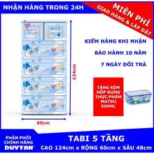 Tủ nhựa TABI 5 tầng ( Hoa văn ngẫu