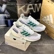 Giày Thể Thao Chạy Bộ Adidas_Ultraboost 21 ‘White Sub Green’ Fz2326, Ub 7.0 Trắng Xanh