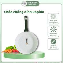 Chảo Từ Trắng Đáy Chấm Rapido 20Cm -