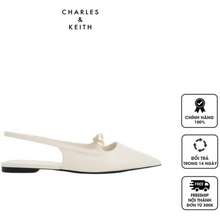 Giày bệt Charles Keith Metallic Bar Accent