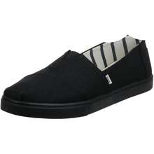Toms Women 39 S Black Heritage Canvas Cupsole 10013515 Loafer