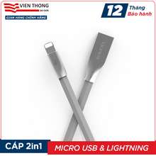 Cáp sạc CB22C Ro-Link 2in1 USB to Lightning / 