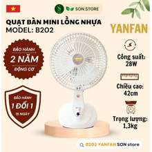 Quạt Mini B202 Để Bàn Lồng Nhựa 28W