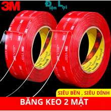 Keo 2 mặt siêu dính trong suốt acrylic 