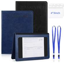 2 Pack Passport And Vaccine Card Holder Combo