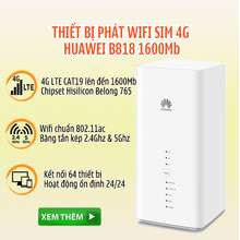 Bộ Phát Wifi Từ Sim 3G4G Cao Cấp B818