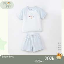 [saigonbaby] Bộ quần áo cộc lửng bé