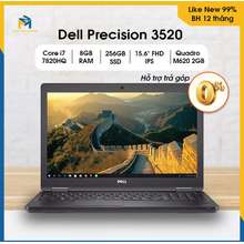 Laptop Precision 3520 I7-7820Hq/8Gb/256Gb/15.6"