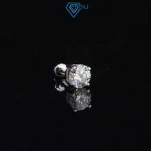 Khuyên Tai Kim Cương Moissanite Nam 6Mm Xi