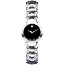 Movado Đồng Hồ Nữ 0606248 Màu Đen Bạc