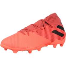 adidas Men 39 S Nemeziz 19 3 Firm Ground Soccer Shoe Coral Black Glory Red 12