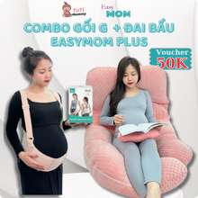 Combo Gối Bầu Chữ G Easymom Vỏ Nhung