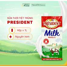 Sữa Tươi Không Đường President Whole