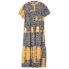 XITAO Patchwork Leopard Dress Women Korea Summer 