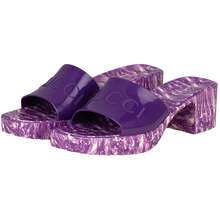 Dép Cao Gót Nữ Purple Heeled Slides With