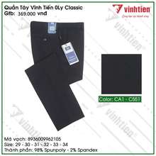 Quần Tây Nam 0Ly Classic Form Thường 369 -