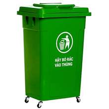 Thùng Rác Nhựa Công Nghiệp Hdpe 60L Có