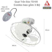 Combo 3 bộ Quạt đảo treo trần 