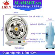 Quạt Hộp Homi 14W Mát Êm Dịu Bàn Làm