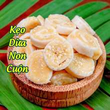 1kg Kẹo Dừa non cuộn bánh tráng ít