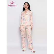 Bộ Mặc Nhà Kiểu Pijama Dài Tay