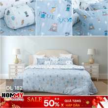 [Bán Lẻ] Chăn Ga Gối Blue Sky Dl182 Vải