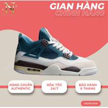 [ 𝙎𝘼𝙇𝙀 Luxury ] Giày Nike_Jordan 4 Snorlax Custom Best Quality. Giày Thế Thao Jd4 Xanh Kem Cổ Cao Nam 36-45. Bao Check