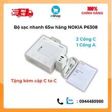 Sạc nhanh 65w hãng P6308 2 cổng C + 1