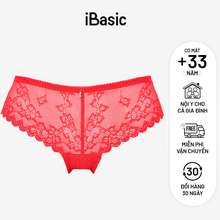 Quần Lót Nữ Ren Bikini Panw135 Đỏ Tươi