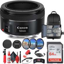 Canon Ef 50Mm F 1 8 Stm Lens 0570C002 + Filter