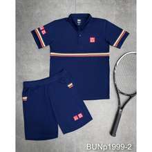 Bộ Thể Thao Nishikori Xanh Than Kẻ Ngực - 