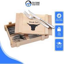 Set Dao Dĩa Inox Cao Cấp STEAK 12 Món Bộ